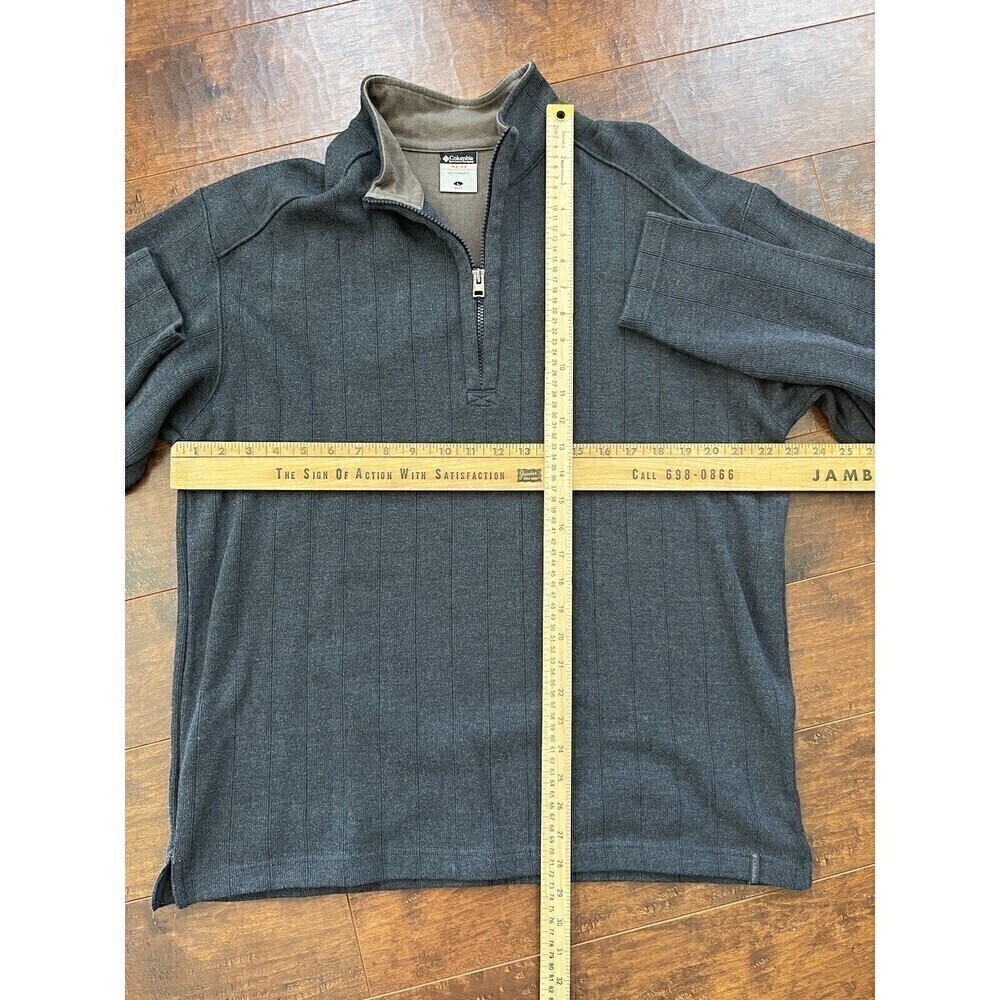 Mens Columbia Sportswear Long Sleeve 1/4 Zip Casual Sweater Sz Large - Picture 3 of 5